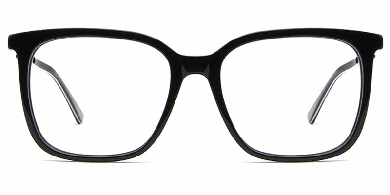 Glad​ Glasses Black_Silver