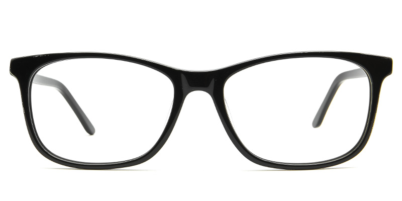 Haze​ Glasses Black_Transparent