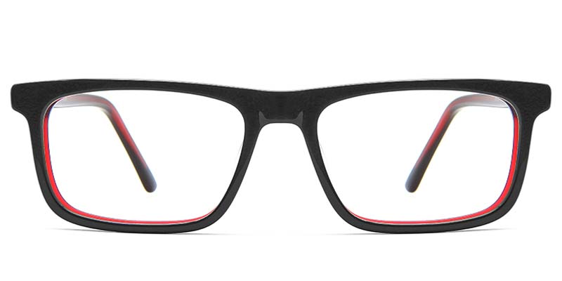 Olive​ Glasses Black_Red
