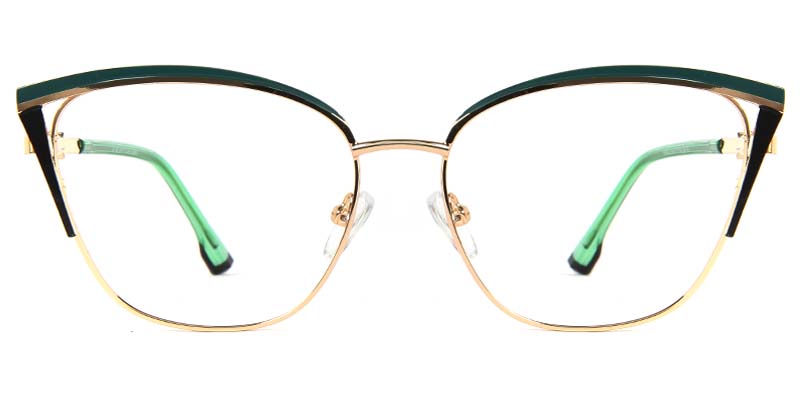 Tulip​ Glasses Gold_Green