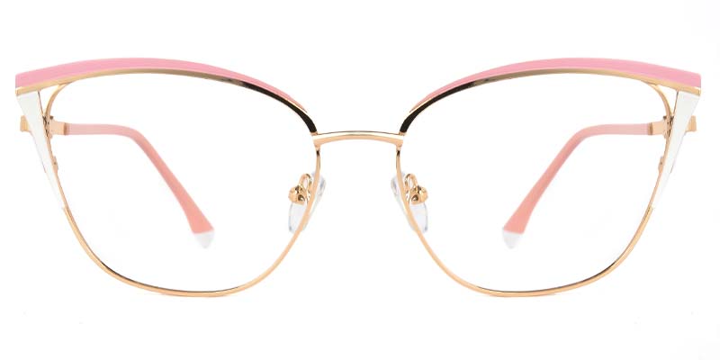 Tulip​ Glasses Gold_Pink