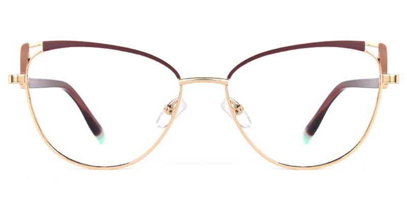 Frost​ Glasses Gold_Brown