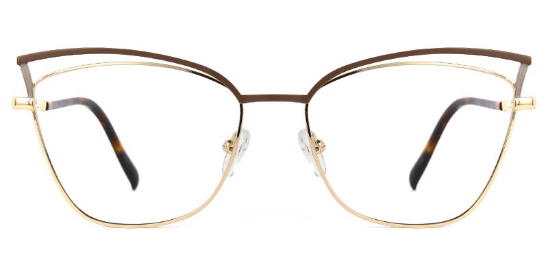 Galaxy​ Glasses Gold_Brown