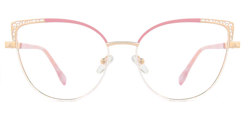 Bloom​ Glasses Gold_Pink