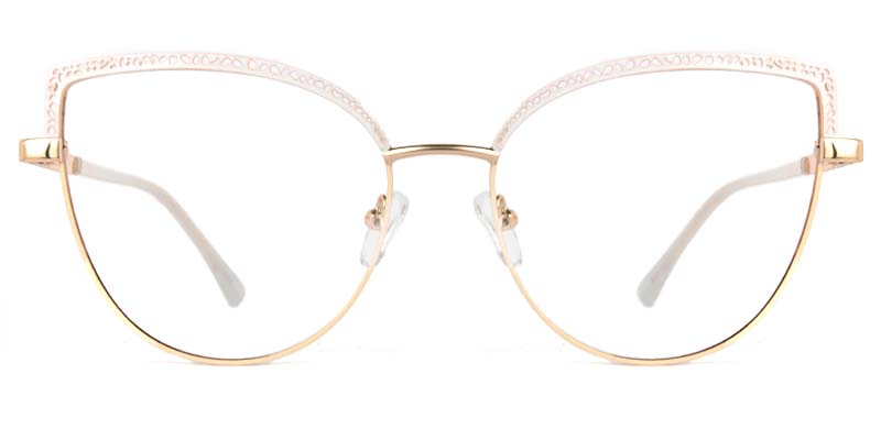 Crest​ Glasses Gold_White