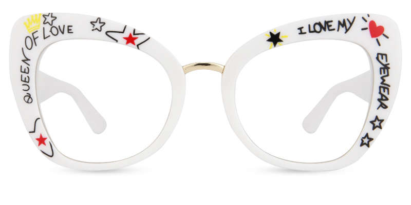 Ode Glasses White